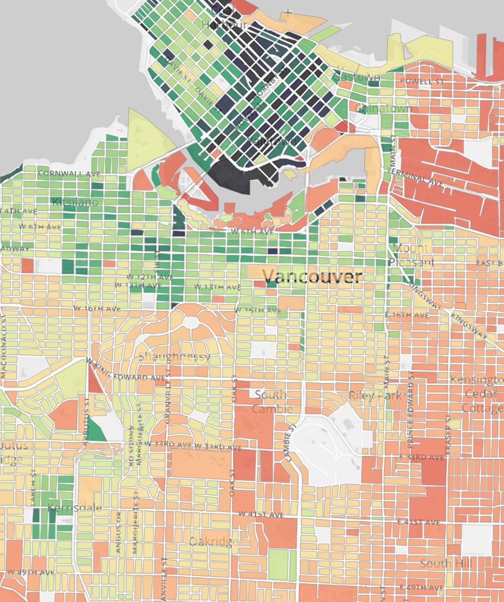 Vancouver Assessment Map
